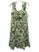 CROSBY by Mollie Burch Size S Green & Cream Cotton Sleeveless Floral Maxi Dress Green & Cream / S