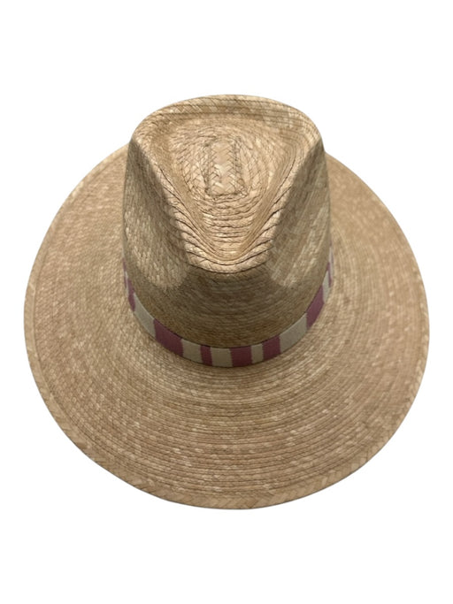 Sunshine Tienda Beige & Multi Straw Woven Tear Drop Band Sun Hat Hat Beige & Multi / XS/S