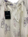 Beulahstyle Size M White & Multi Cotton Blend Sheer Overlay Floral Dress White & Multi / M