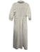 Brooks Ave. Size S White Cotton Floral Eyelet 1/2 Balloon Sleeve Collared Dress White / S