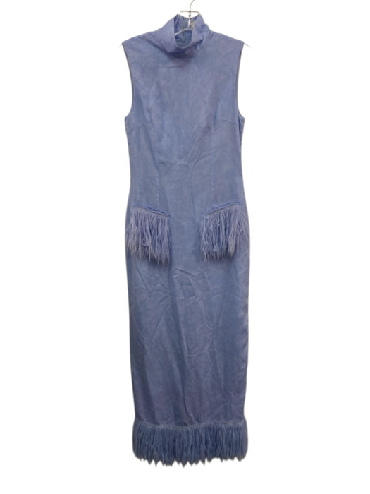 Yellow The Label Size XS Periwinkle Blue Tencel & Linen Sleeveless Dress Periwinkle Blue / XS