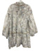 Beulahstyle Size S White & Multi Cotton Blend Metallic Detail Garden Print Dress White & Multi / S