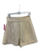 Emily McCarthy Size S Cream Beige Polyester Knit Front Pleat A line Shorts Cream Beige / S