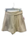 Emily McCarthy Size S Cream Beige Polyester Knit Front Pleat A line Shorts Cream Beige / S