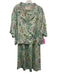 Printfresh Size M Green & Multi Viscose Elastic Waistband Flora & Fauna Pant Set Green & Multi / M