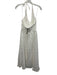 J. Crew Size M White Cotton Blend Linen Halter Tie Neck Maxi Dress White / M