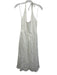 J. Crew Size M White Cotton Blend Linen Halter Tie Neck Maxi Dress White / M
