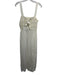 Loveshackfancy Size S Cream White Viscose Lace Ribbon Square Neck Maxi Dress Cream White / S