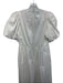 Hunter Bell Size 2 White Cotton Gathered U Neck Short Puff Sleeve Maxi Dress White / 2