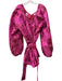 Tela Mercantile Size One Size Pink & Red Polyester Metallic Thread Dress Pink & Red / One Size