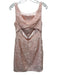 Aidan Aidan Mattox Size Est S Light Pink Polyester Sleeveless Back Cut Out Dress Light Pink / Est S