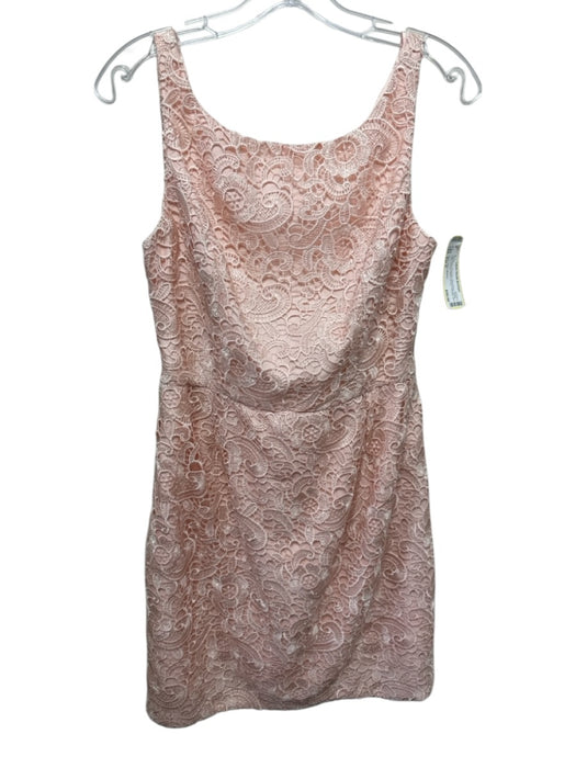Aidan Aidan Mattox Size Est S Light Pink Polyester Sleeveless Back Cut Out Dress Light Pink / Est S