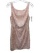 Aidan Aidan Mattox Size Est S Light Pink Polyester Sleeveless Back Cut Out Dress Light Pink / Est S