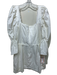 House of CB Size L White Long puff sleeve Scoop Neck Lace Edging Dress White / L