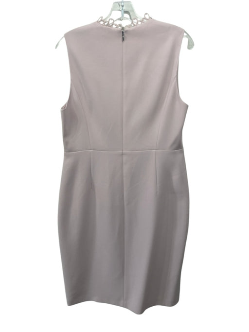 Elie Tahari Size 12 Pink Triacetate & Polyester Sleeveless Back Zip Dress Pink / 12