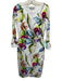 Chiara Boni Size 48 Blue, Green, Multi Polyamide & Elastane Floral Print Dress Blue, Green, Multi / 48