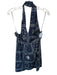Hill House Size XL Navy Nylon Halter Floral Midi Dress Navy / XL