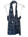 Hill House Size XL Navy Nylon Halter Floral Midi Dress Navy / XL