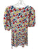 Rixo for Target Size 14 Red & Yellow print Floral Buttons Puff Sleeve Mini Dress Red & Yellow print / 14