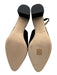 Ann Mashburn Shoe Size 42 Black Leather Suede Block Heel Slingback Pumps Black / 42