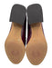 Vince Camuto Shoe Size 11 Burgundy Leather Round Pointed Toe Stacked Heel Flats Burgundy / 11