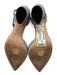 Jimmy Choo Shoe Size 41.5 Silver Leather Glitter Pointed Toe Ankle Strap Pumps Silver / 41.5