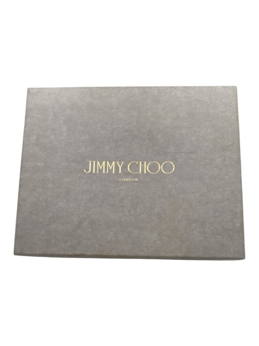 Jimmy Choo Shoe Size 41.5 Silver Leather Glitter Pointed Toe Ankle Strap Pumps Silver / 41.5