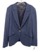Escada Size 46 Navy Blue Virgin Wool Long Sleeve One Button Lapel Jacket Navy Blue / 46