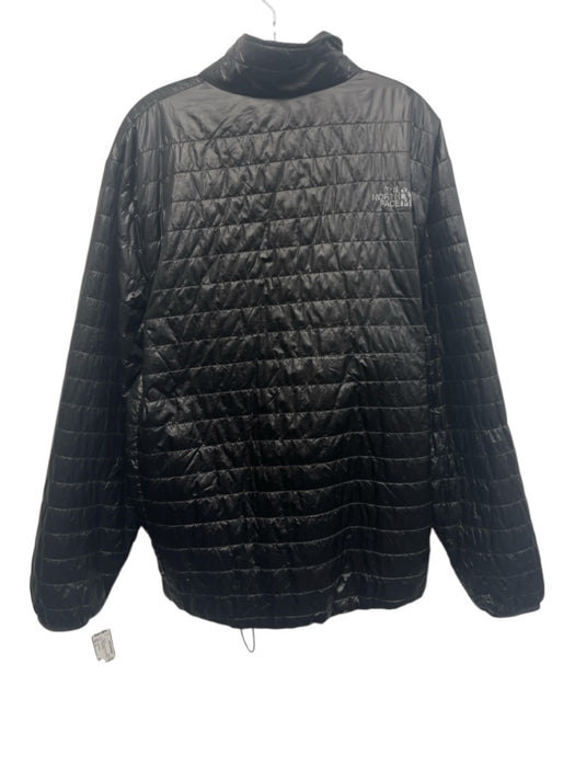 The North Face Size XL Black Synthetic Solid Puffer Zip Up Men's Jacket Black / XL