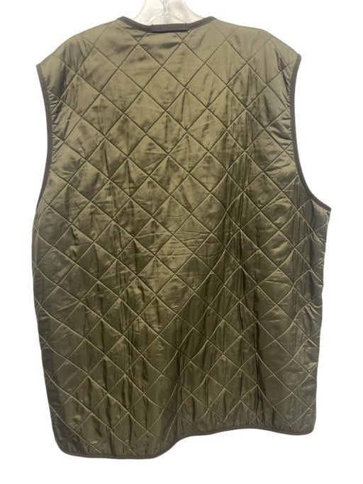 Barbour Size XL Green Synthetic Quilted Vest Men's Jacket Green / XL