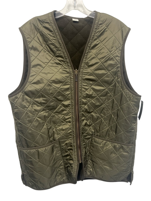 Barbour Size XL Green Synthetic Quilted Vest Men's Jacket Green / XL