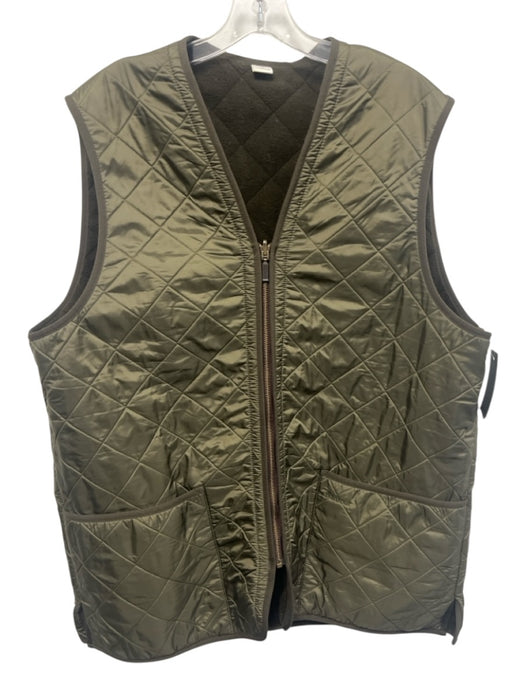 Barbour Size XL Green Synthetic Quilted Vest Men's Jacket Green / XL