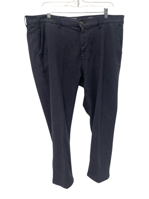 Faherty Size 36 Blue Cotton Blend Solid Slim Khakis Men's Pants Blue / 36