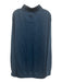 Peter Millar Size XXL Blue Cotton Blend Heathered Quarter Zip Long Sleeve Shirt Blue / XXL