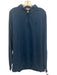 Peter Millar Size XXL Blue Cotton Blend Heathered Quarter Zip Long Sleeve Shirt Blue / XXL