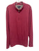 Peter Millar Size XXL Red Cotton Blend Solid Quarter Zip Men's Long Sleeve Shirt Red / XXL