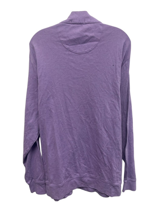 Peter Millar Size XXL Purple Cotton Blend Heathered Sweatshirt Long Sleeve Shirt Purple / XXL