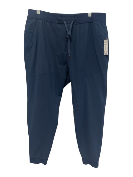 Lululemon Size XL Navy Blue Synthetic Solid Athletic Jogger Men's Pants Navy Blue / XL