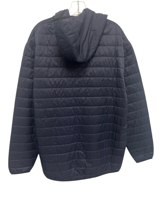 Faherty Size XXL Blue Synthetic Solid Puffer Hooded Men's Jacket Blue / XXL