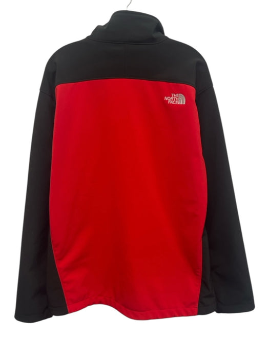 The North Face Size XL Red & Black Synthetic Two Tone Athleisure Men's Jacket Red & Black / XL