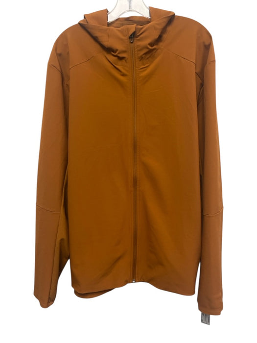 Lululemon Size XXL Orange Synthetic Solid Athletic Windbreaker Men's Jacket Orange / XXL