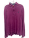Johnnie O Size L Purple Cotton Blend Solid Quarter Zip Men's Long Sleeve Shirt Purple / L