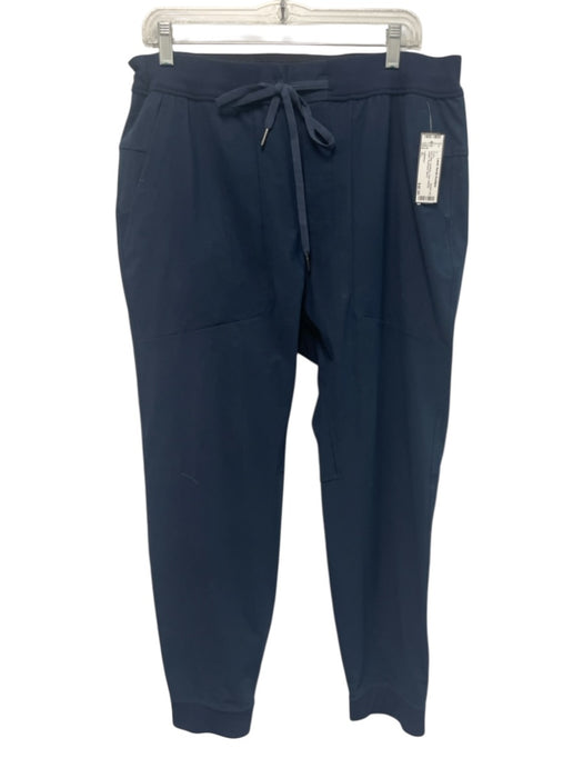 Lululemon Size XL Navy Blue Synthetic Solid Athletic Jogger Men's Pants Navy Blue / XL