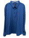 Polo Size 3XL Blue & White Cotton Blend logo Button up Men's Long Sleeve Shirt Blue & White / 3XL