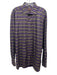 Etro Size 44 Purple & Brown Cotton Abstract Button Up Men's Long Sleeve Shirt Purple & Brown / 44