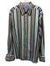 Robert Graham Size XL Brown & Blue Cotton Abstract Button Up Long Sleeve Shirt Brown & Blue / XL