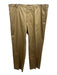 Dolce & Gabbana Size 58 Tan Cotton Solid Khaki Dress Men's Pants Tan / 58