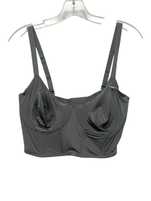 SKIMS Size 40C Gray Polyamide Adjustable straps Cupped corset Hook & Eye Bra Gray / 40C