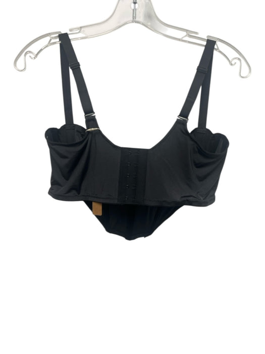 SKIMS Size 40C Black Polyamide Adjustable straps Cupped corset Hook & Eye Bra Black / 40C