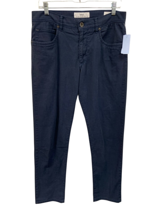 Brax Size 32 Blue Cotton Blend Solid Slim Khakis Men's Pants Blue / 32